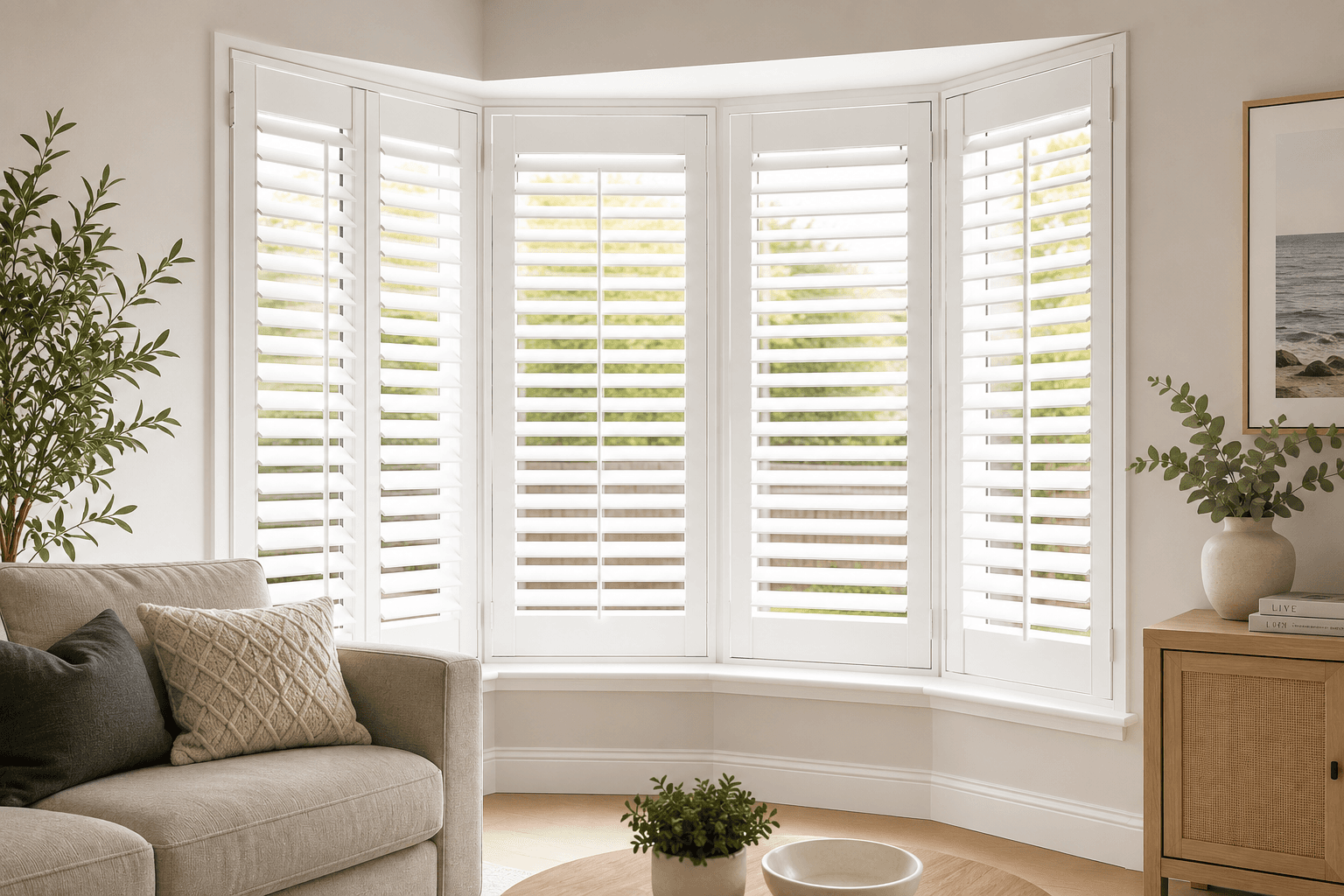 Custom PVC shutters installed in a Melbourne home