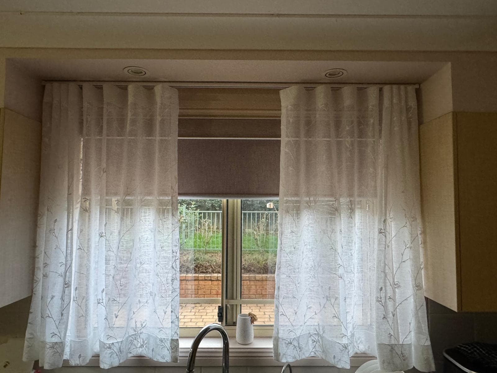 Roller blinds installed in a Melbourne home office